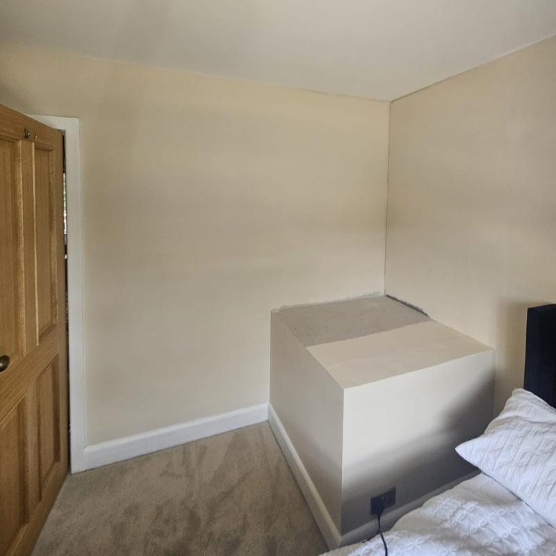 Before installation of bespoke wardrobe in Corfe Mullen by RW Carpentry