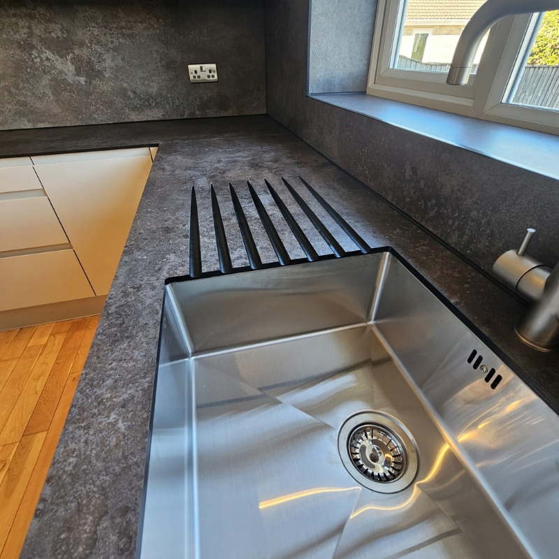 dark stone effect worktops